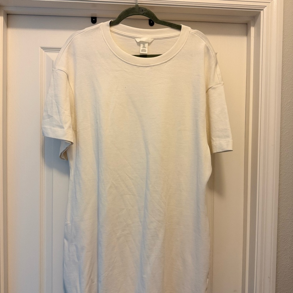 H&M Cream Short Sleeve Men's Tee